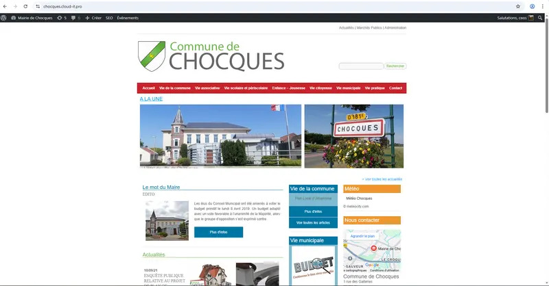 Le site de la mairie remis en ligne après la reconstruction